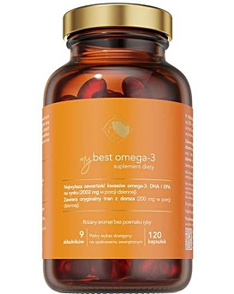 MyBestOmega-3, Tran z dorsza z omega-3, Kapsułki