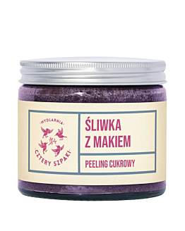 Mydlarnia Cztery Szpaki Peeling cukrowy Śliwka z makiem 
