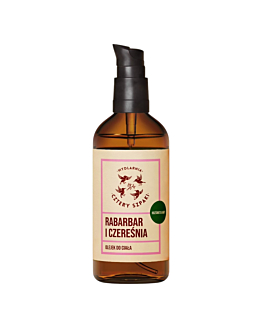 Mydlarnia Cztery Szpaki Olio Illuminante per il Corpo, Rabarbaro e Ciliegia