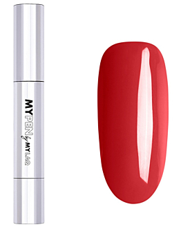 Mylaq My Pen Smalto Ibrido in Penna 3-in-1 My Easy Classic Red 3
