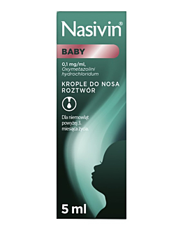 Nasivin Baby 0,01% krople do nosa 