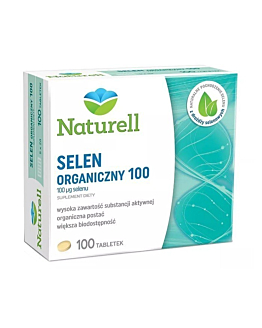 Naturell Selen Organiczny 100 mcg, Tabletki