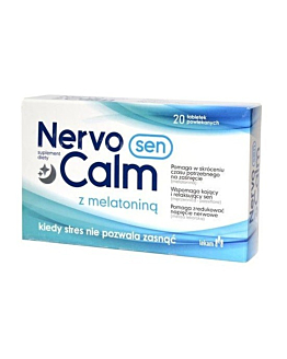 Nervocalm Sen, Suplement diety poprawiający jakość snu, Tabletki