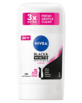 Nivea Deo Ap Stick Black & White Clear 50 ml