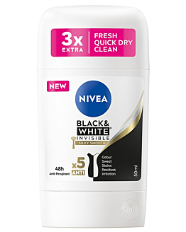 Nivea Deo Ap Stick Black & White Silky Smooth 50 ml