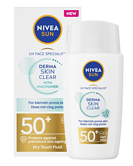 Nivea Sun Derma Skin Clear SPF50+ - Crema viso anti-imperfezioni SPF50+ 40 ml