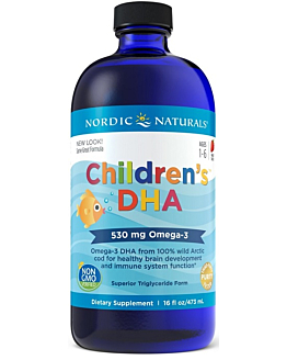 Nordic Naturals Children's DHA 530mg Strawberry, Płyn z kwasmi Omega-3 dla dzieci, Smak truskawkowy