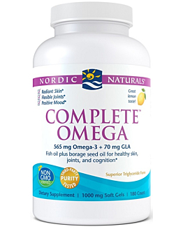 Nordic Naturals Complete Omega 565 mg, Smak cytrynowy, Kapsułki