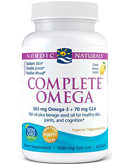 Nordic Naturals Complete Omega 565 mg, Smak cytrynowy, Kapsułki