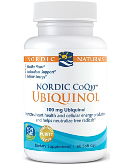 Nordic Naturals CoQ10 Ubiquinol 100 mg, Suplement diety z koenzymem Q10 i ubichinolem, Kapsułki