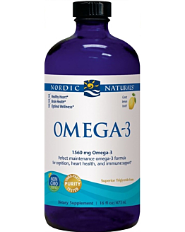 Nordic Naturals Omega-3 1560 mg, Smak cytrynowy, Płyn