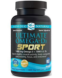 Nordic Naturals Ultimate Sport Suplement diety z Omega-3 i wit. D3