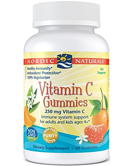 Nordic Naturals Vitamin C Gummies, Żelki z witaminą C 250 mg, Smak mandarynka