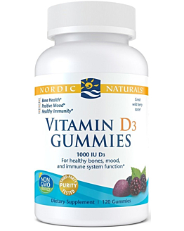Nordic Naturals Vitamin D3 Gummies 1000 IU Wild Berry Żelki