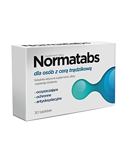Normatabs, Suplement diety dla osób z cera trądzikową, Tabletki