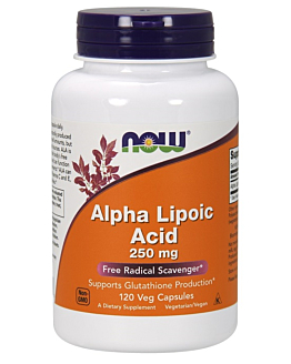 Now Foods Kwas alfa-liponowy 250 mg, Kapsułki
