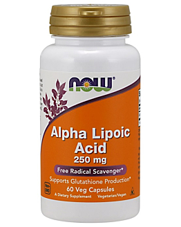 Now Foods Kwas alfa-liponowy 250 mg, Kapsułki