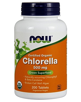 Now Foods Chlorella 500 mg Organic, Tabletki