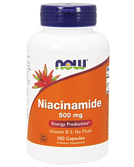 Now Foods Niacinamide 500 mg, Kapsułki