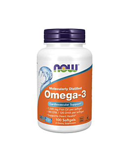 Now Foods Omega-3 Molecularly Distilled, Kapsułki