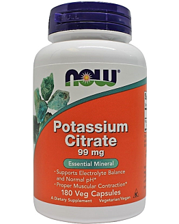 Now Foods Potassium Citrate 99 mg, Kapsułki
