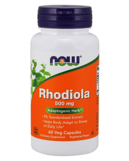 Now Foods Rhodiola 500 mg, Kapsułki
