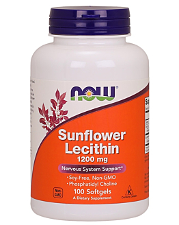 Now Foods Sunflower Lecithin 1200 mg, Kapsułki