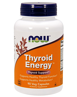 Now Foods Thyroid Energy, Suplement diety wspomagający pracę tarczycy, Kapsułki