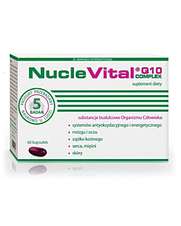 NucleVital Q10 Complex, Suplement diety zawierający składniki budulcowe organizmu, Kapsułki