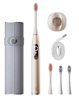 Oclean Set X Pro Digital Oro, 4 Testine + Custodia