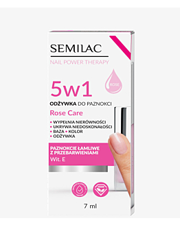 Semilac Trattamento per Unghie Nail Power Therapy 5in1, Rose Care