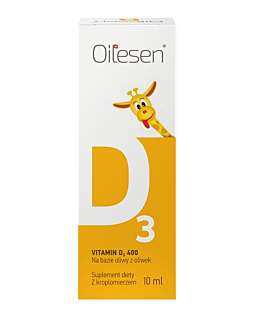 Oilesen Vitamin D3 400, Suplement diety z kroplomierzem