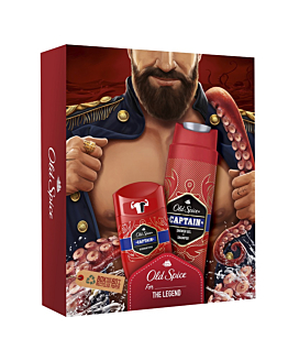 Old Spice Zestaw Zestaw Dark Captain (Żel pod prysznic + Stick)
