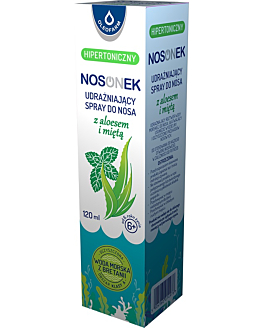 Nosonek Hipertoniczny Spray do Nosa z Aloesem i Miętą, Aerozol do nosa