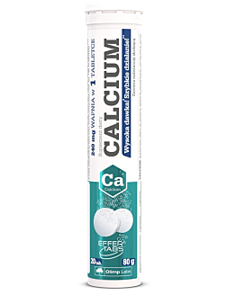 Olimp Calcium, Suplement diety z wapniem, Smak cytrynowy, Tabletki musujące
