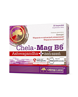 Olimp Chela-Mag B6 Ashwaganda + Żeń-szeń, Kapsułki