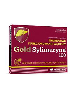 Olimp Gold Sylimaryna 100, Suplement diety wspierający pracę wątroby, Kapsułki
