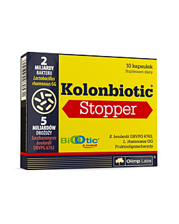 Olimp Kolonbiotic Stopper, Suplement diety wspomagający leczenie biegunki, Kapsułki