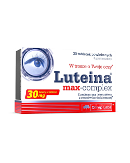 Olimp Luteina Max Complex, Suplement diety zawierający składniki wspomagające wzrok, Tabletki