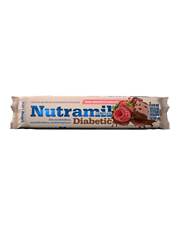 Olimp Nutramil Complex Diabetic, Baton o smaku czekoladowo-malinowym