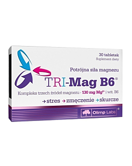 Olimp TRI-Mag B6, Suplement diety z magnezem i witaminą B6, Tabletki
