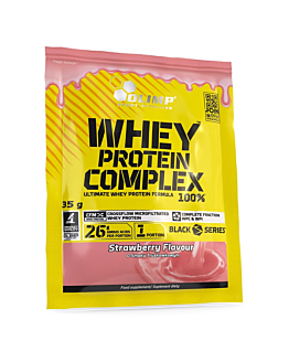 Olimp Whey Protein Complex 100% smak truskawkowy proszek, 35 g