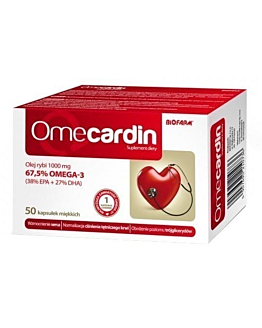Omecardin Kapsułki Dwupak 50 Kaps. + 50 Kaps.