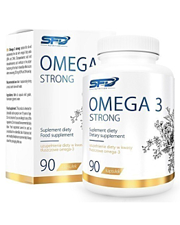 SFD Omega 3 Strong, Suplement diety zawierający olej rybi, Kapsułki