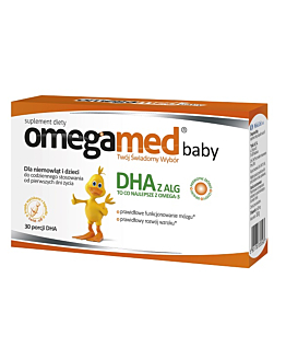 Omegamed Baby DHA, Kapsułki twist-off z DHA dla niemowląt i dzieci