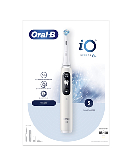 Oral-B Io Szczoteczka Elektryczna Series 6 White Alabaster z Technologią Magnetyczną
