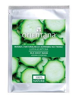 Orientana Maska z naturalnego jedwabiu, Luffa Azjatycka
