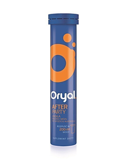 Oryal After Party, Preparat ograniczający skutki spożycia alkoholu, Tabletki musujące