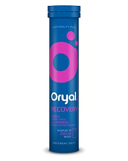 Oryal Recovery, Suplement diety zawierający elektrolity, Tabletki musujące