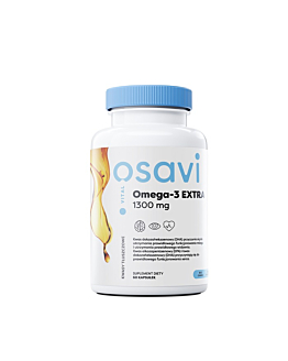 Osavi Omega-3 Extra 1300 mg, Smak cytrynowy, Kapsułki